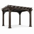 Pergola en aluminium marron 300x400 cm