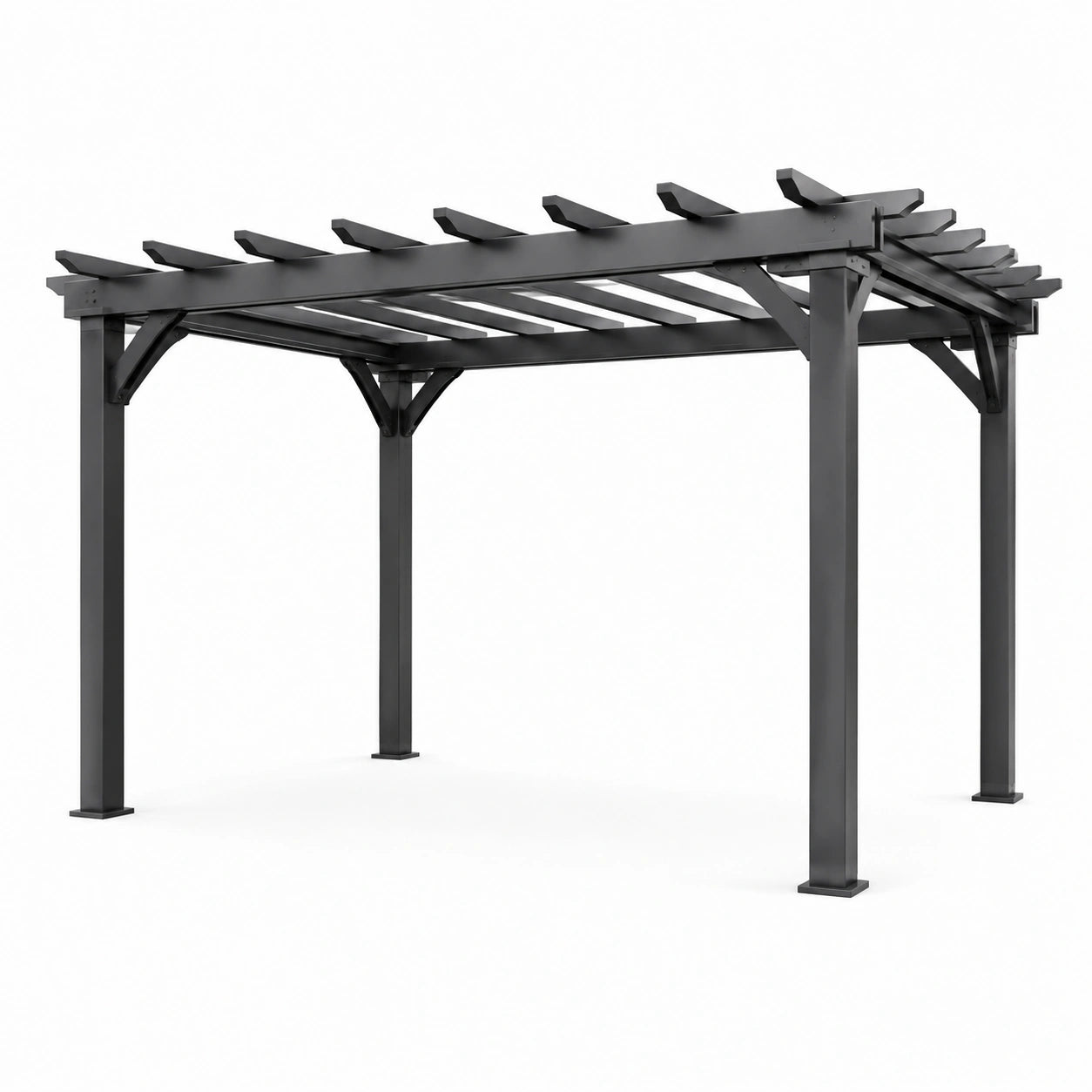 Pergola en aluminium gris anthracite 300x400 cm