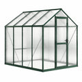 Serre de jardin en polycarbonate avec cadre en aluminium vert